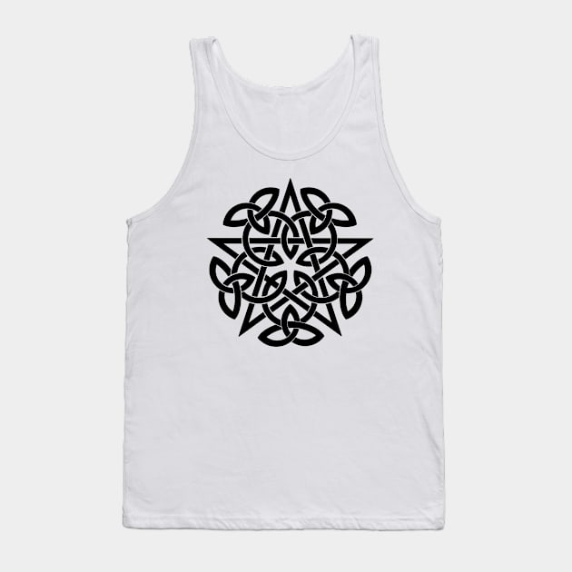 Pentagram. Celtic knot Tank Top by OccultOmaStore